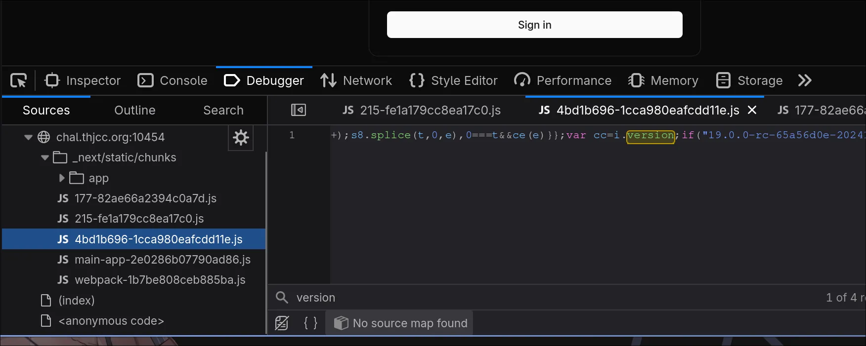 React Version Confirm
